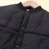 Girls Black Embroidered Long Sleeve Jacket Coats & Jackets
