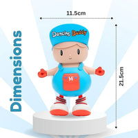 Kids Blue Dancing Buddy Figure Toy with LED Lights Trending Accessories