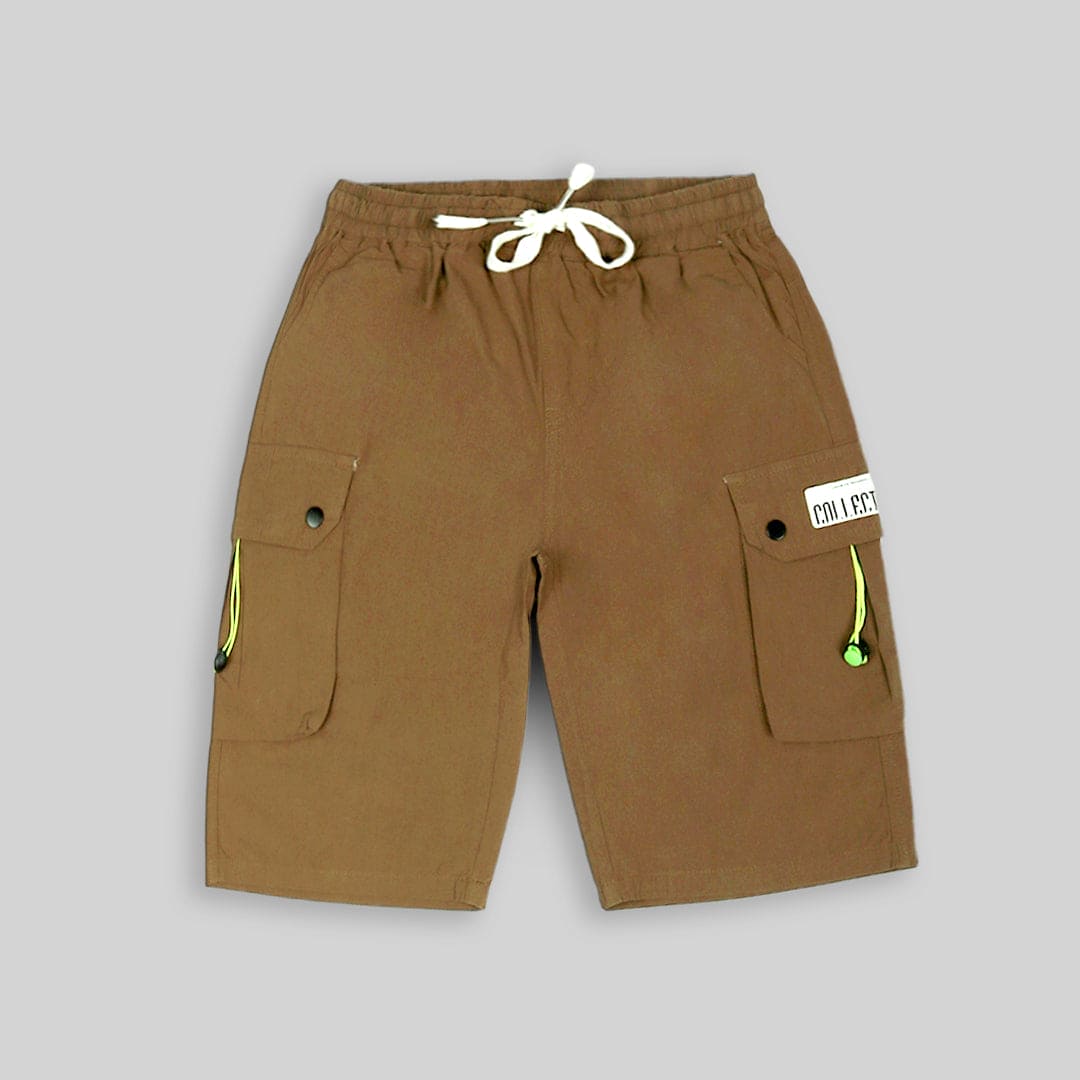 Boys Carto Pocket Poplin Bermudas Shorts   
