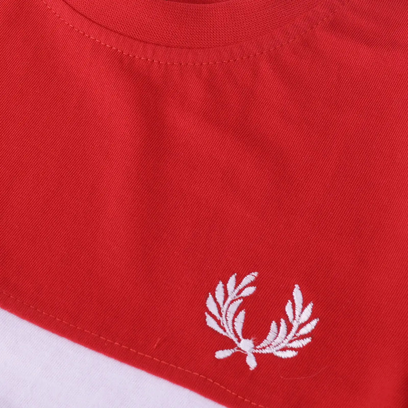 Boys Red Colorblocked Short Sleeve T-Shirt With Shorts Sets 2 pc. Sets