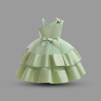 Girls Sleeveless Layered Party Dress Party Dresses   