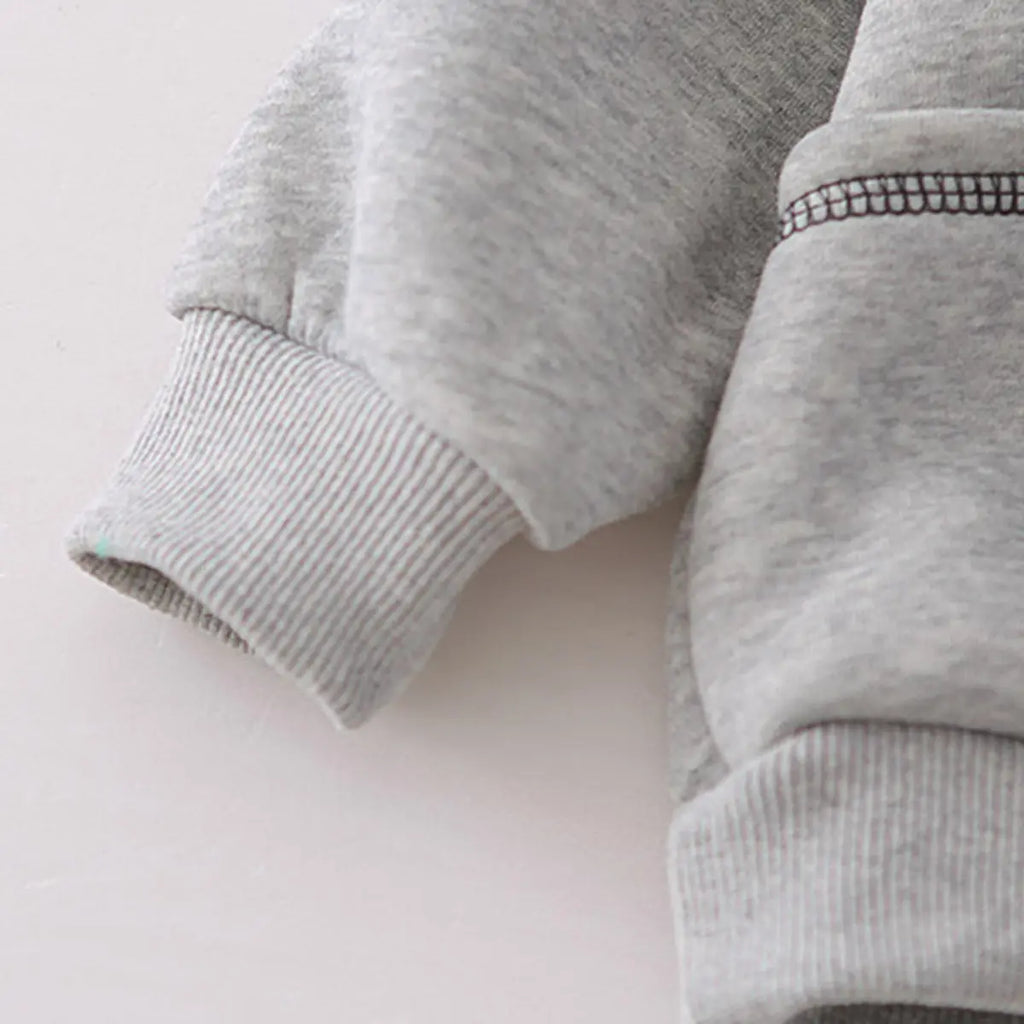 Boys Grey Polo Sweatshirt With Jogger Co-ord Sets Sets