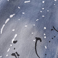 Boys Blue Splatter Print Denim Jacket & Pants With T-Shirt Sets 3 pc. Sets