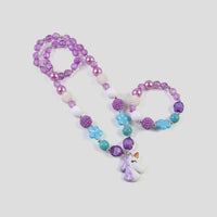 Pack Of 3 Girls Multicolour Rainbow and Mermaid Beaded Necklace & Bracelet Sets Necklace and Bracelet