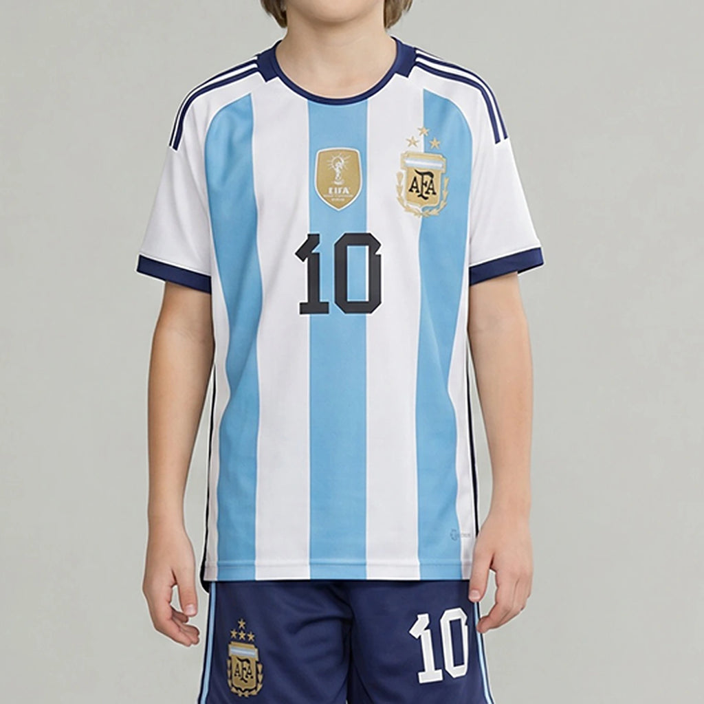Boys Blue Alphanumeric Print Short Sleeve T-Shirt With Shorts Sets 2 pc. Sets