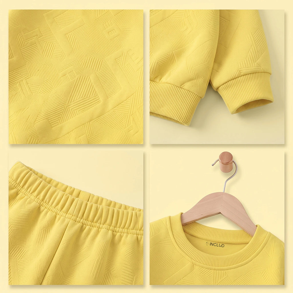 Boys Yellow Sweatshirt & Joggers Co-ord Sets Sets