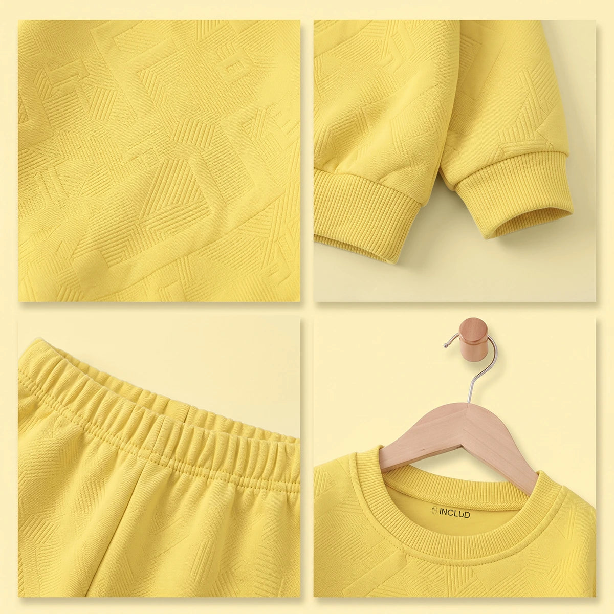 Boys Yellow Sweatshirt & Joggers Co-ord Sets Sets
