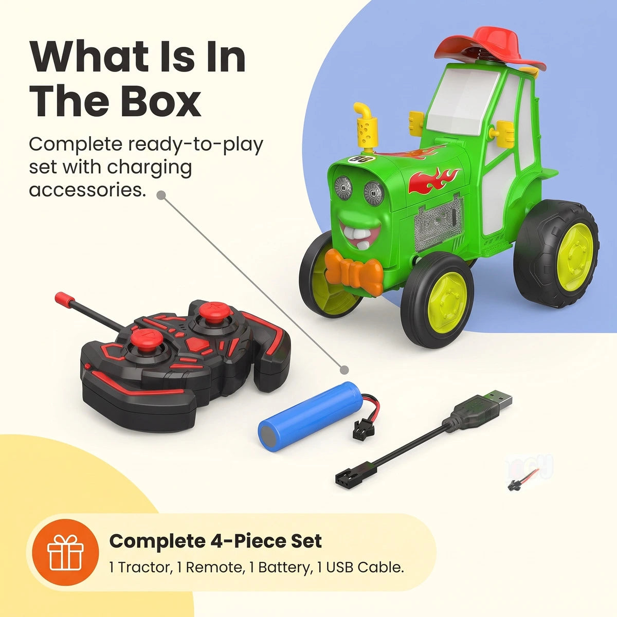 Remote Control Jumping Tractor Toy for Kids 3 Years Plus Trending Accessories