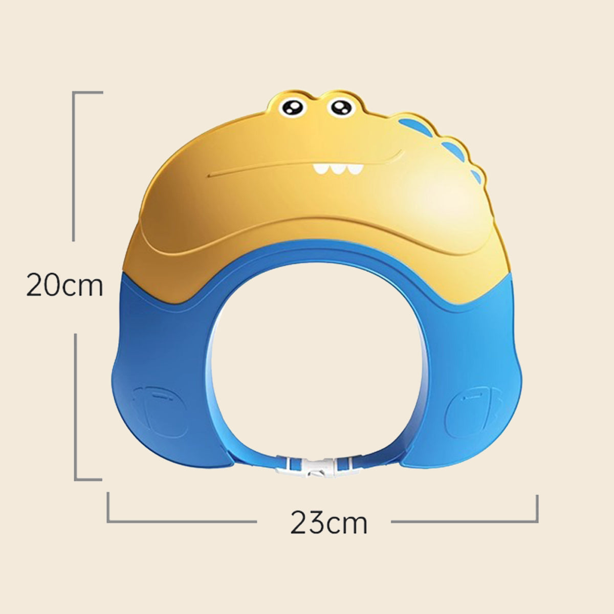 Baby Yellow Dinosaur Shower Cap with Water Guard Trending Accessories