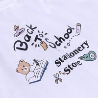 Boys Khaki Typographic Printed Short Sleeves Shirt With Elasticated Shorts And Printed T-shirt Sets 3 pc. Sets