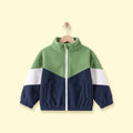 Boys Green Colorblocked Long Sleeve Zip-Up Jacket Coats & Jackets Green 1-2 Y