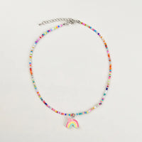 Pack Of 4 Girls Multicolour Beaded Charm Necklace Sets Necklace and Chains
