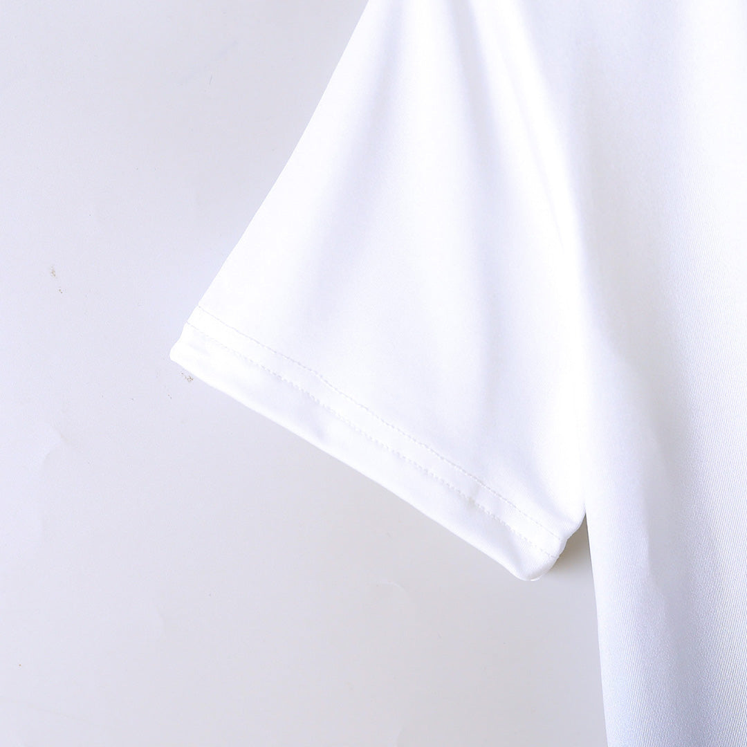 Boys White-Blue Ombre Effect T-shirt with Shorts Set Sets