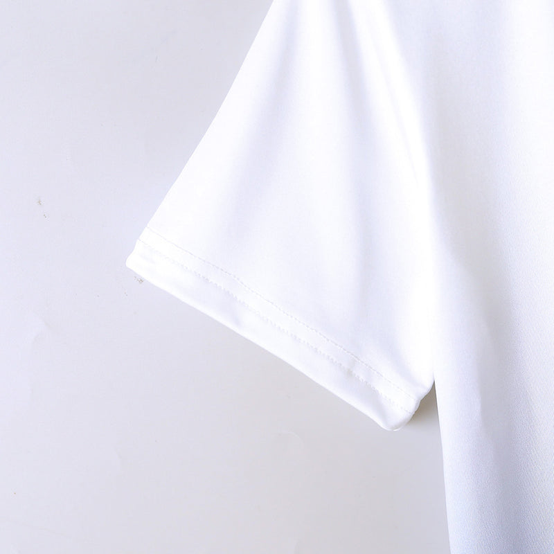 Boys White-Blue Ombre Effect T-shirt with Shorts Set Sets