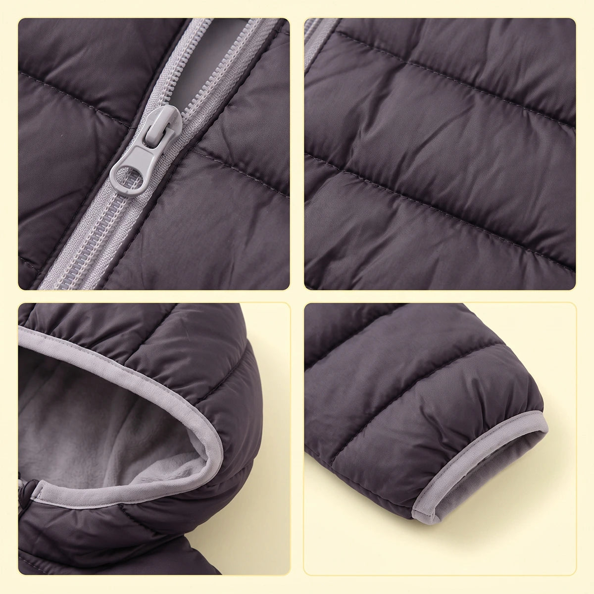 Boys Black Hooded Zip-up Puffer Jacket Coats & Jackets