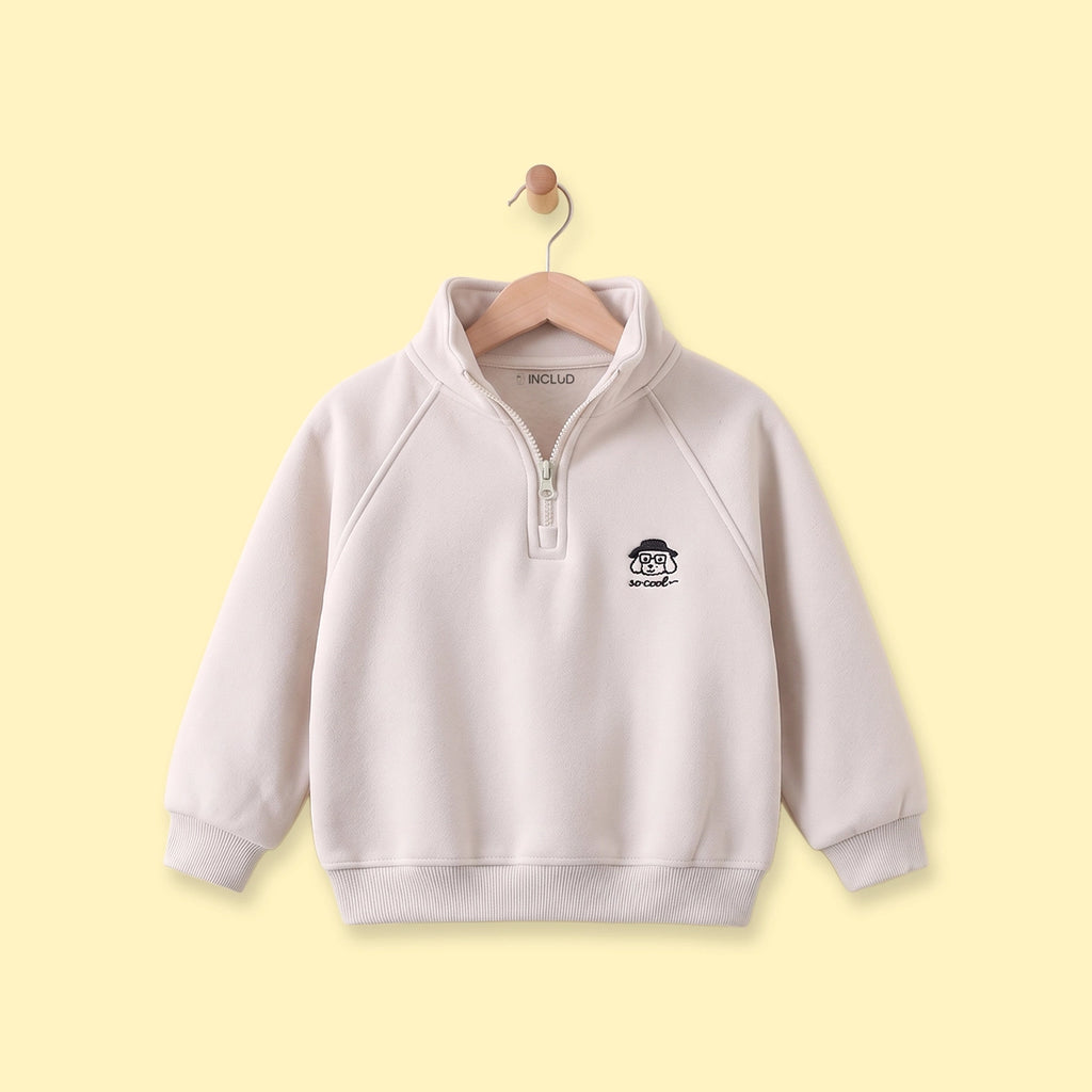 Boys Off White Embroidered Long Sleeve Sweatshirt Sweatshirts & Hoodies Off White 1-2 Y