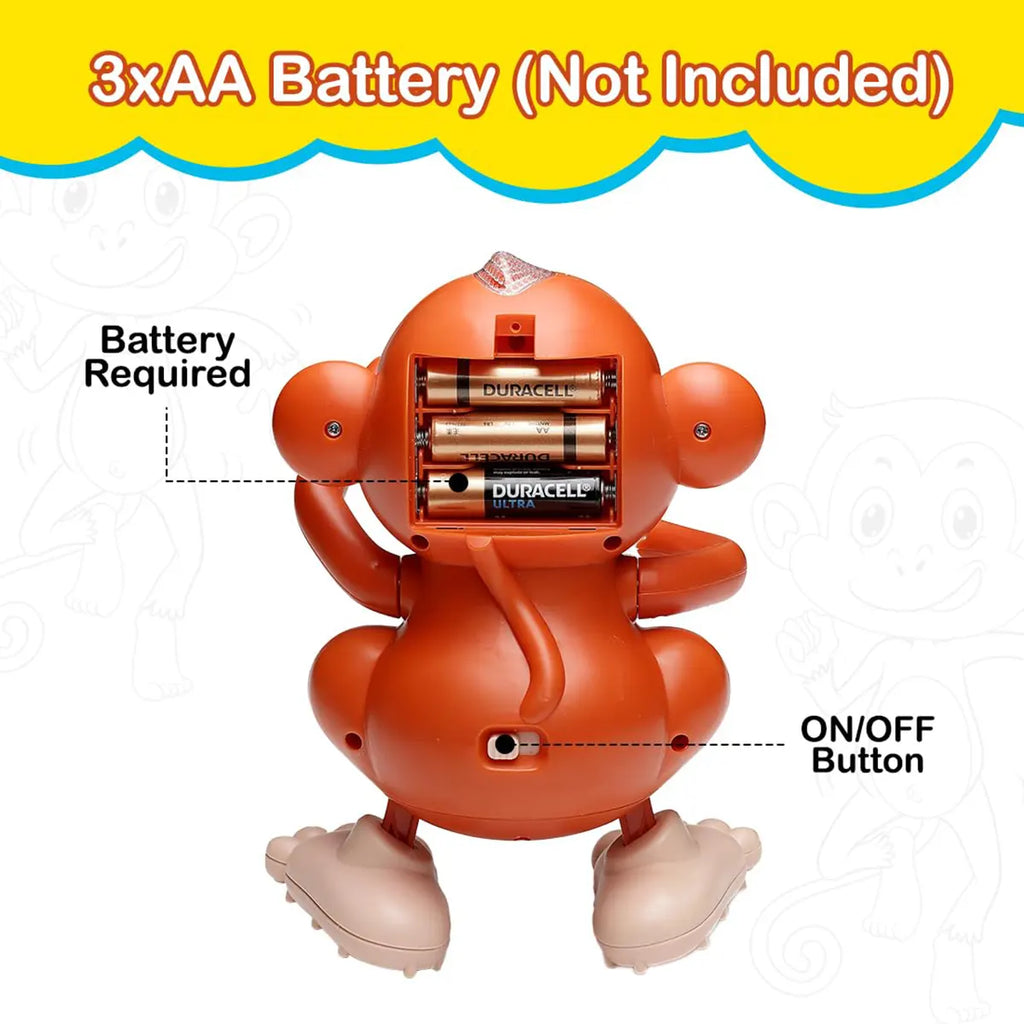 Kids Brown Musical Dancing Monkey Toy with Lights Trending Accessories
