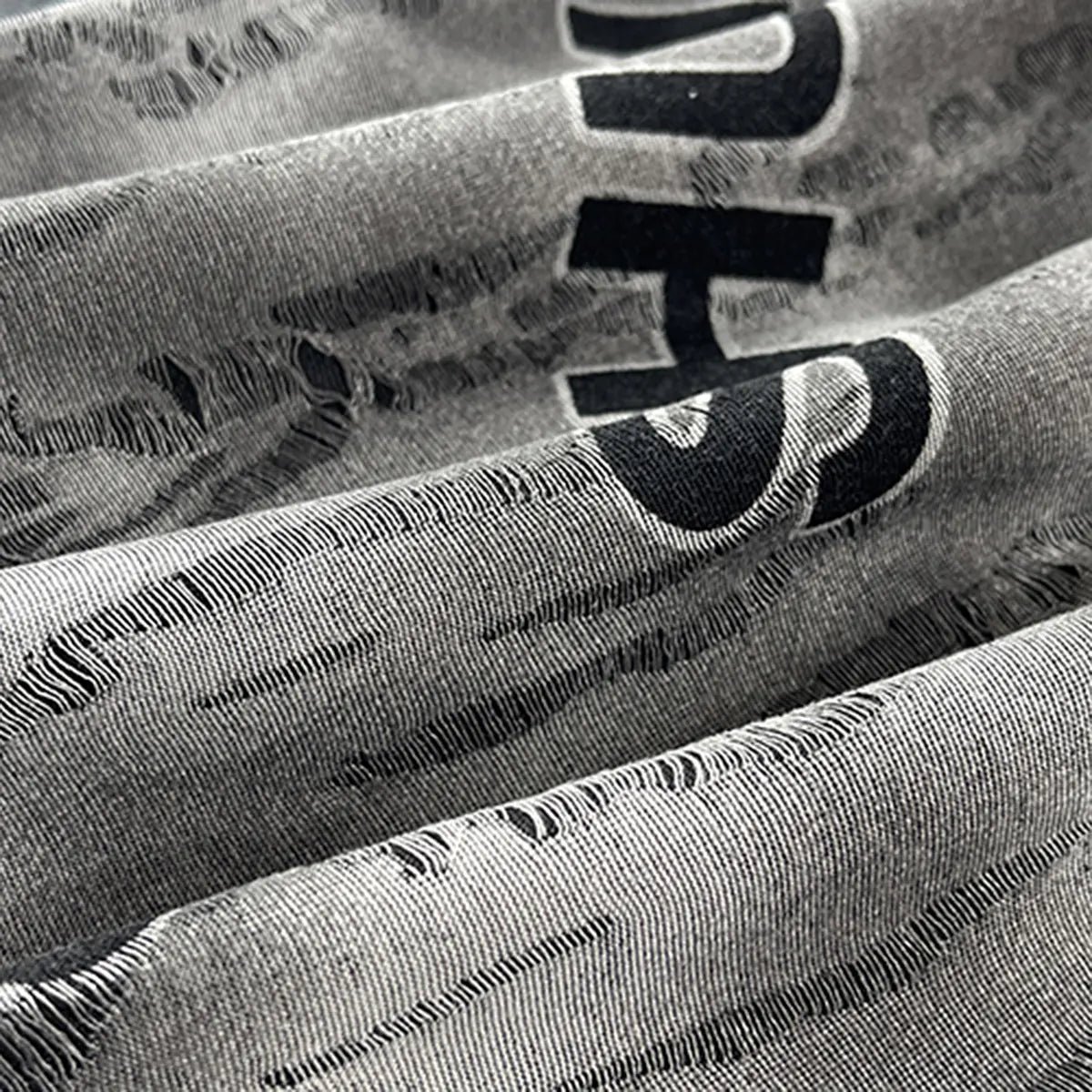 Boys Grey Typographic Printed Sleeveless T-Shirt With Shorts Sets Sets