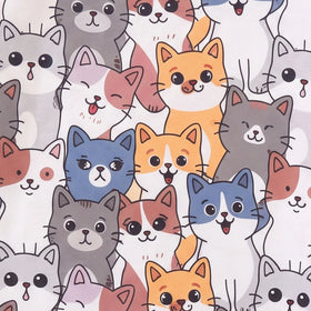 Boys Grey Cat Print Sweatshirt With Pants Sets 2 pc. Sets