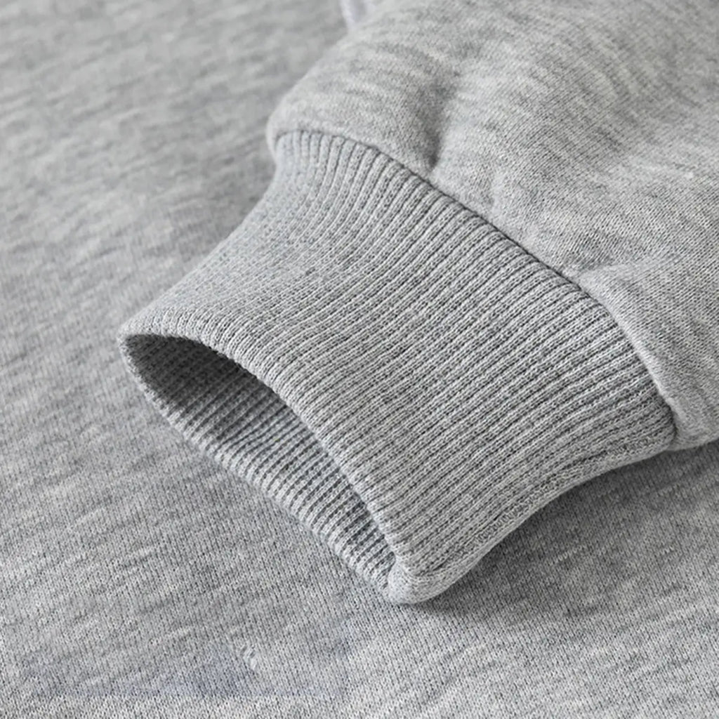 Boys Grey Solid Sweatshirt With Detachable Shirt Collar Sweatshirts & Hoodies
