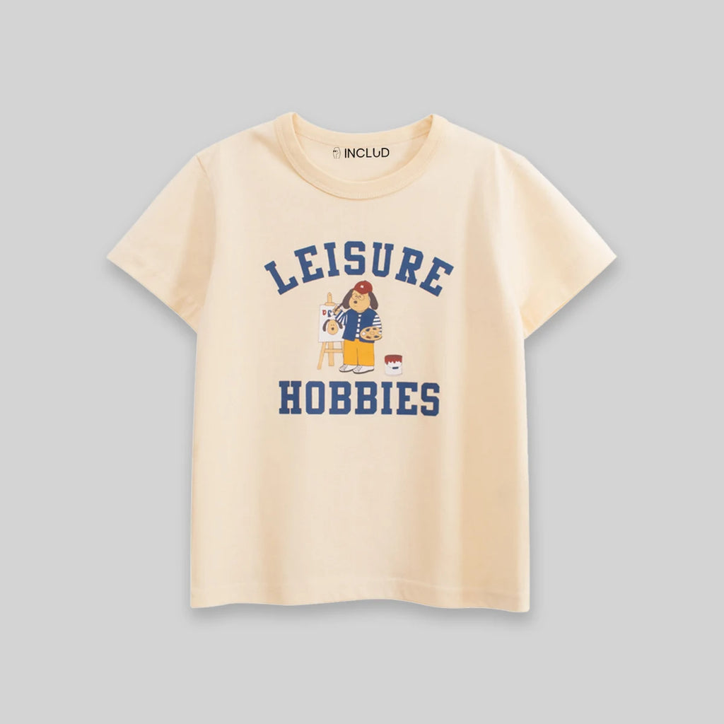 Boys Cream Typographic Print Short Sleeve T-Shirt Tshirts