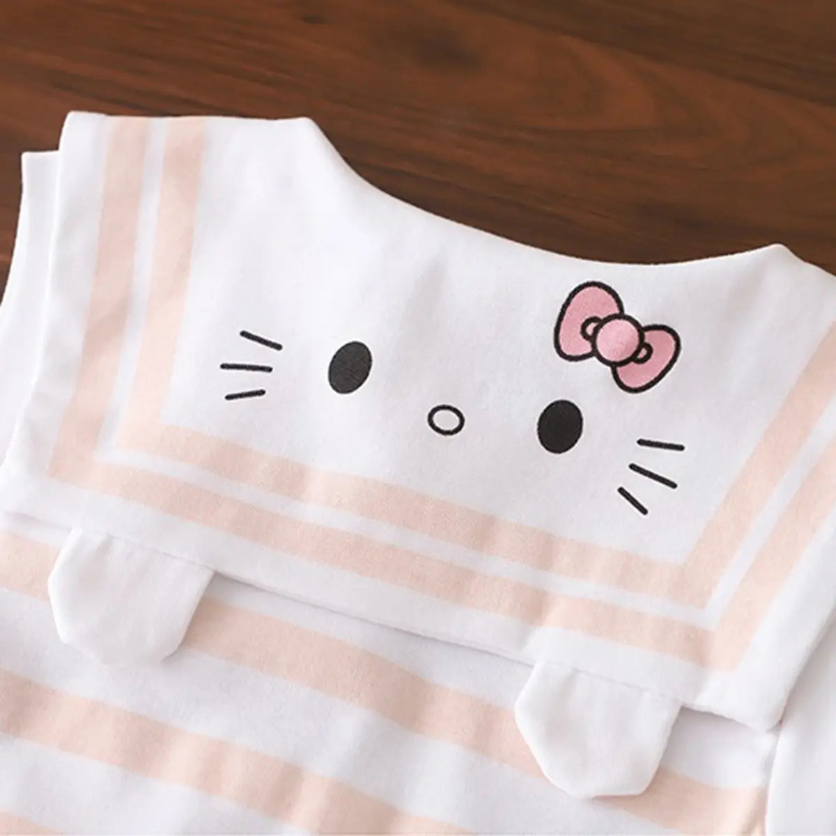 Girls Light Pink Striped Sleeveless Top With Shorts Sets 2 pc. Sets
