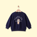 Boys Navy Blue Typographic Long Sleeve Sweatshirt Sweatshirts & Hoodies Navy Blue 1-2 Y