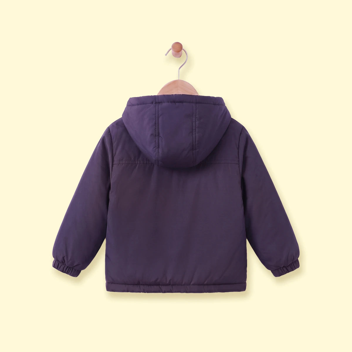 Girls Navy Blue Long Sleeve Hooded Zip-up Jacket Coats & Jackets