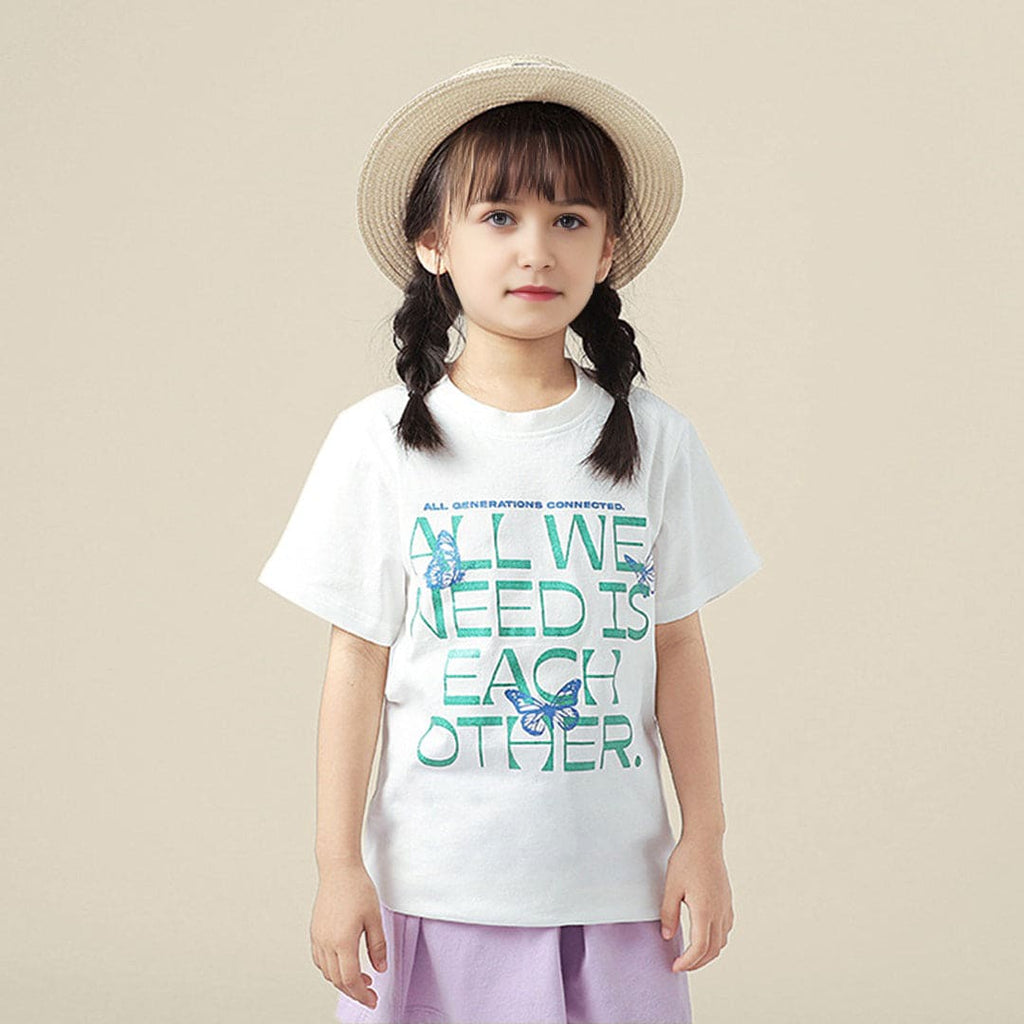 Girls Printed Short Sleeves T-Shirt