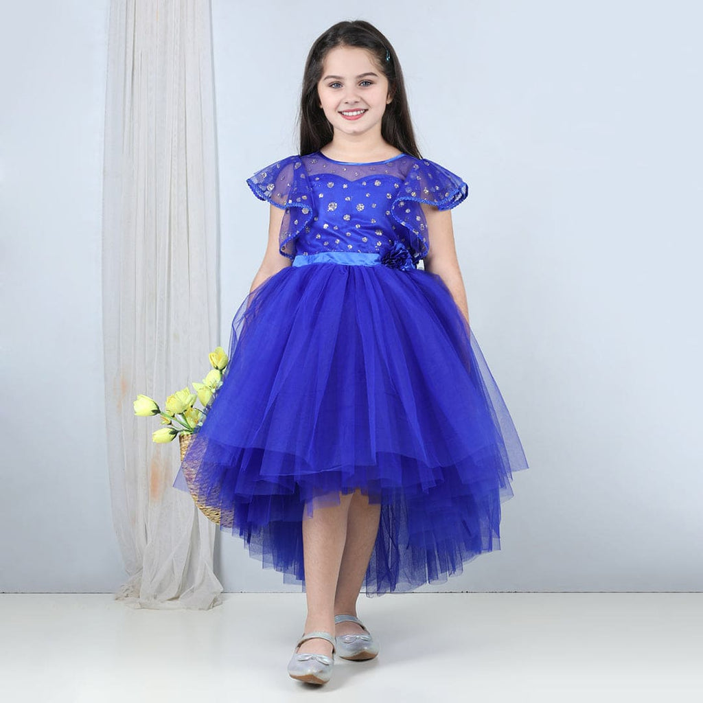 Girls Layered Glitter Tulle Party Wear Dress