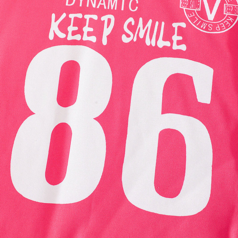 Girls Pink Short Sleeve Printed T-Shirt With Shorts Set 2 pc. Sets