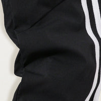 Boys Black Side Striped Track Pants Trackpants & Joggers
