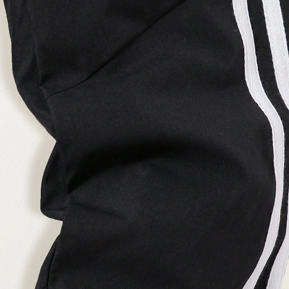 Boys Black Side Striped Track Pants Trackpants & Joggers
