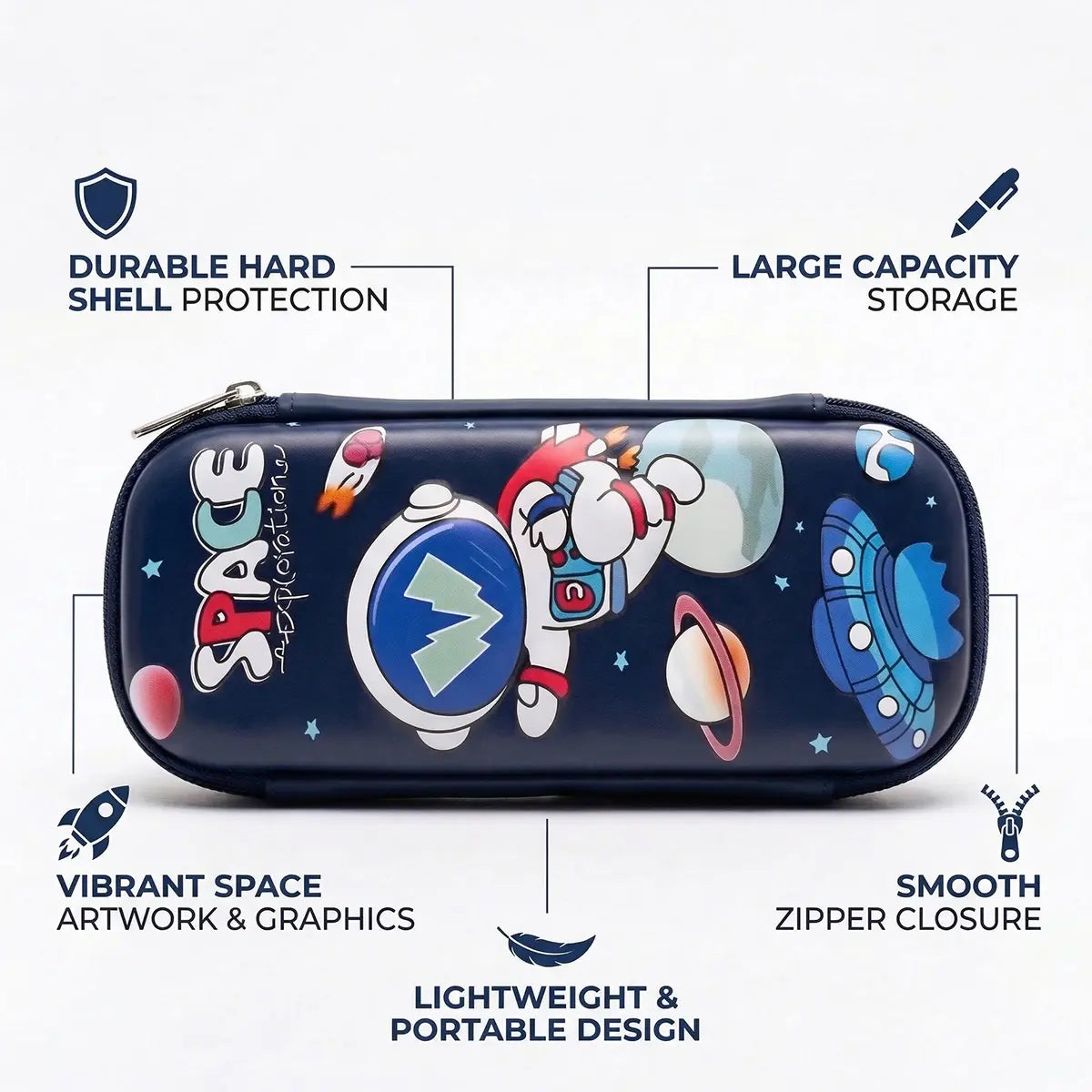 Space Adventure Astronaut Pencil Pouch for Boys Trending Accessories