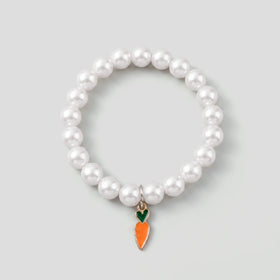 Pack Of 5 Girls Multicolour Pearl Charm Bracelet Sets Bracelet