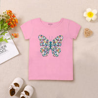 Girls Multicolor Graphics Summer T-shirts- Pack Of 3 Tshirts