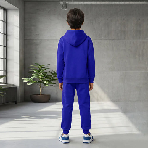 Boys Royal Blue Space Graphics Fleece Sweatshirt With Joggers Sets 2 pc. Sets