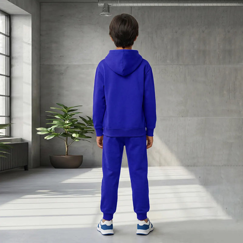 Boys Royal Blue Space Graphics Fleece Sweatshirt With Joggers Sets 2 pc. Sets