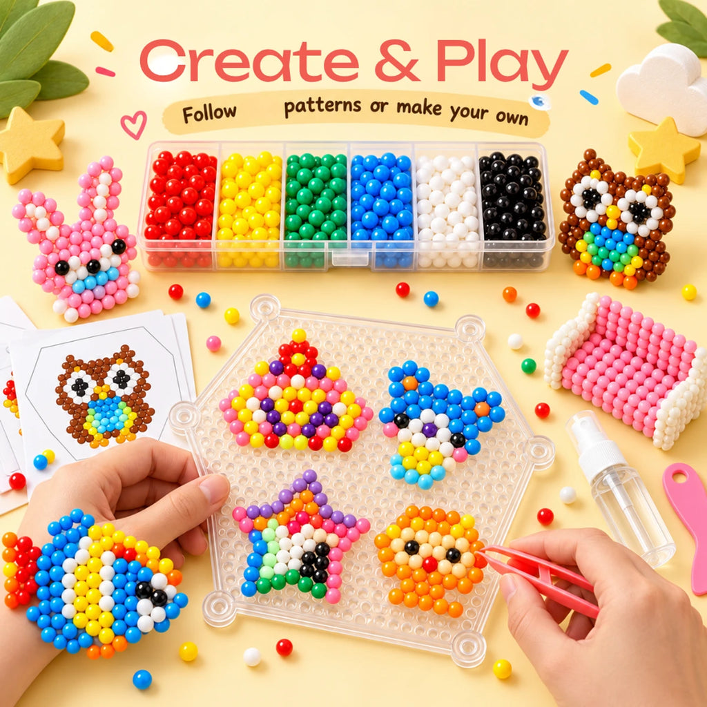 Magic Water Beads Art Kit - 600 Pieces, 2 Years Plus Trending Accessories