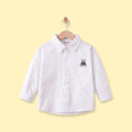 Boys White Embroidered Long Sleeve Shirt Shirts White 1-2 Y