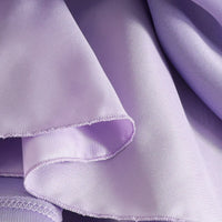 Girls Purple Sleeveless Fit & Flare Party Wear Dress With Embellished Bow Applique Party Dresses
