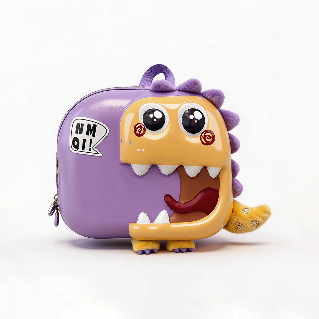 Kids Purple 3D Dinosaur Hard-Shell Backpack Trending Accessories Purple Onesize