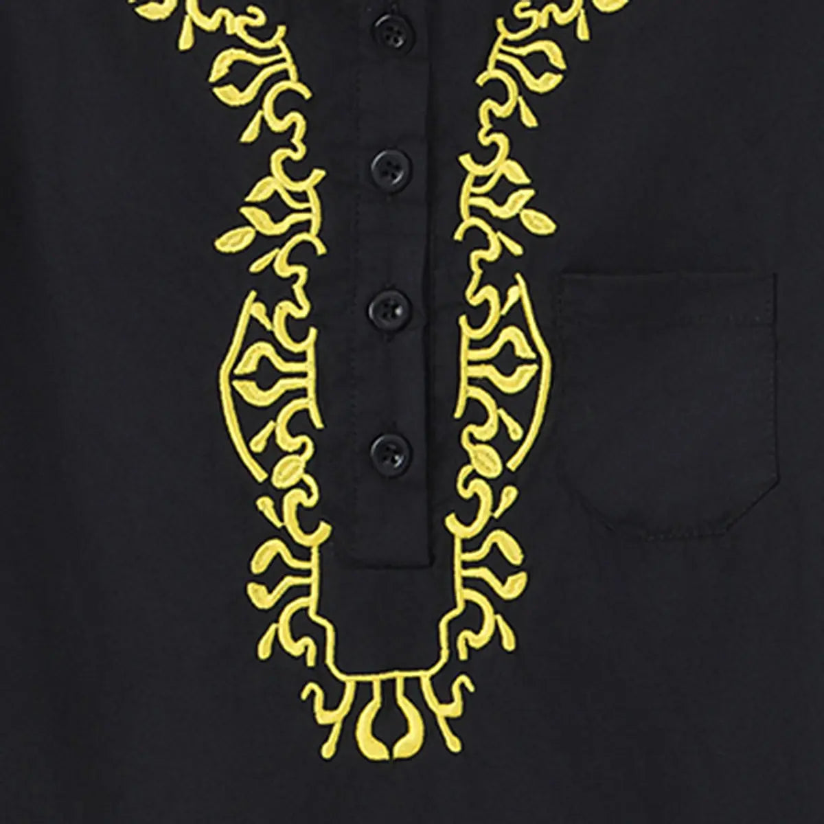 Boys Black Embroidered Kurta With Pajama Sets Ethnicwear Boys