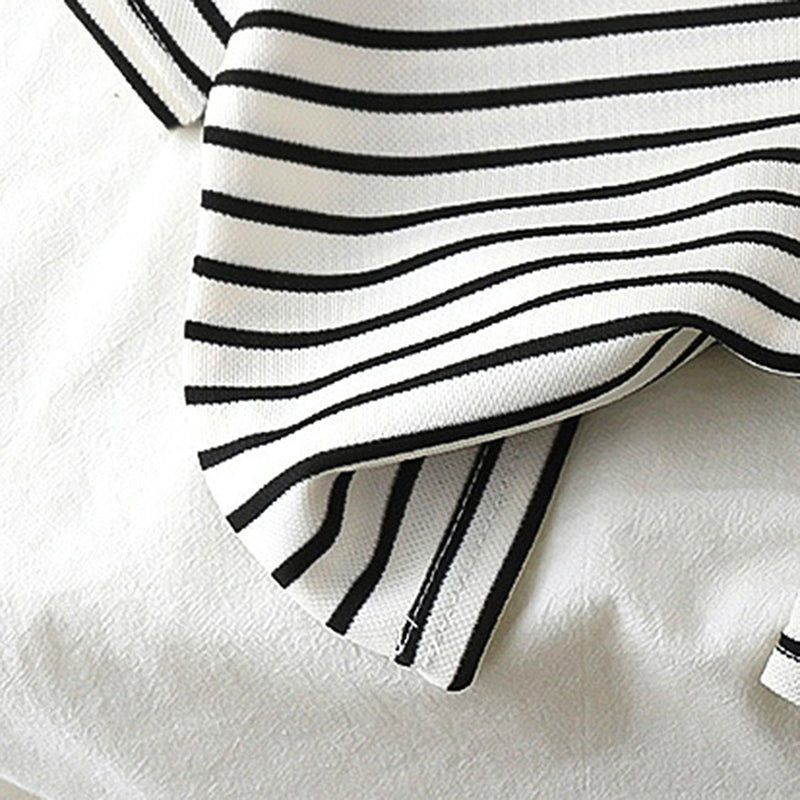 Boys Black Striped Short Sleeve T-Shirt With Shorts Sets 2 pc. Sets