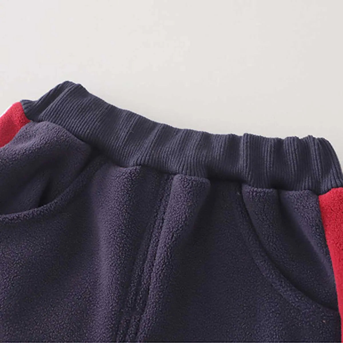 Boys Navy Blue Hooded Zipper Jacket With Puffer Vest & Jogger Sets Sets