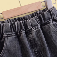 Boys White Tie & Dye Sweatshirt & Denim Cargo Pants Sets Sets