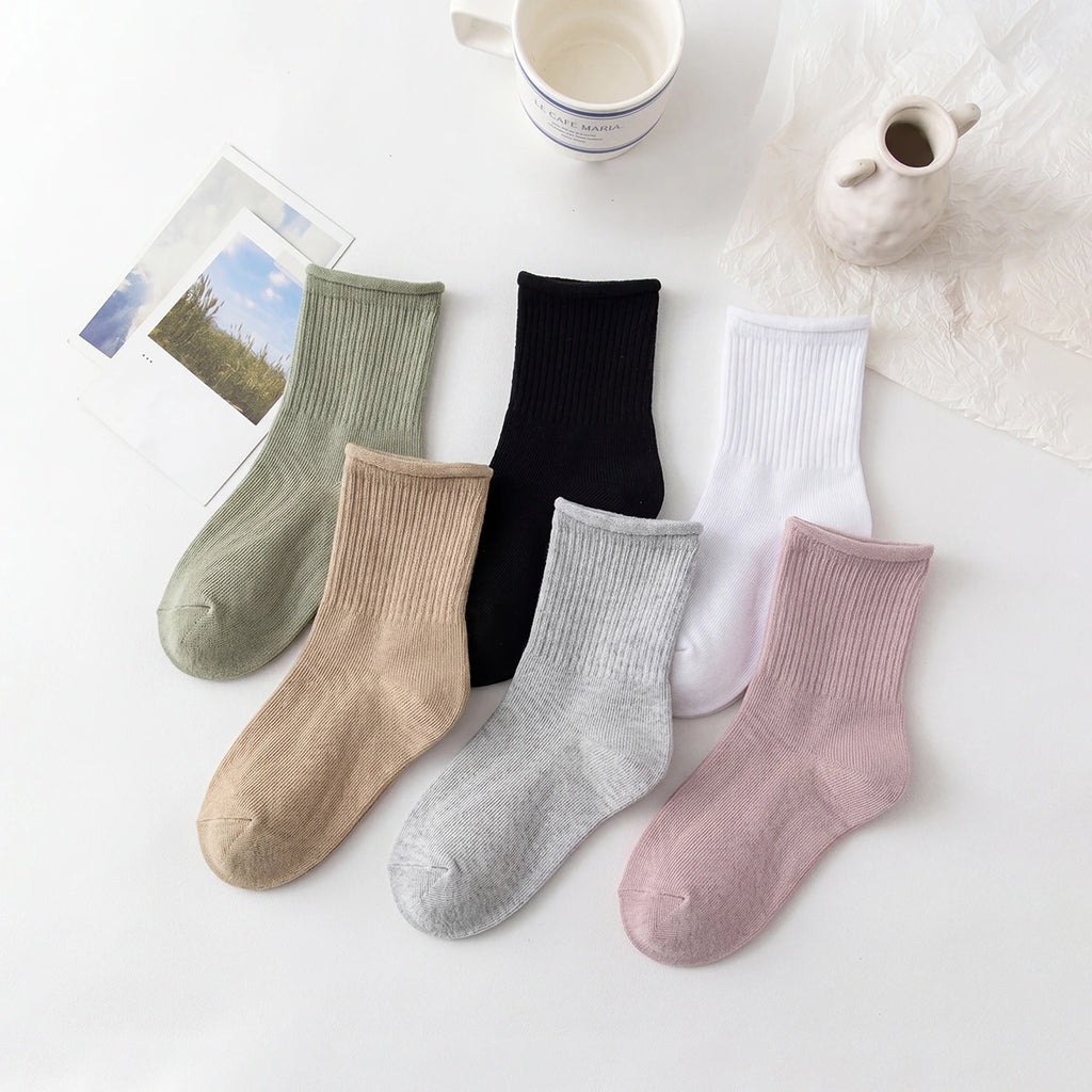Pack of 6 Boys Multicolour Ribbed Knit Cotton Blend Socks Socks Multicolor 0-1 Y