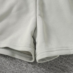 Boys Grey Short Sleeves Front Pocketed T-Shirt With Shorts Set 2 pc. Sets