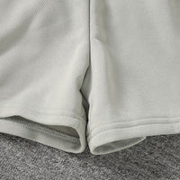 Boys Grey Short Sleeves Front Pocketed T-Shirt With Shorts Set 2 pc. Sets