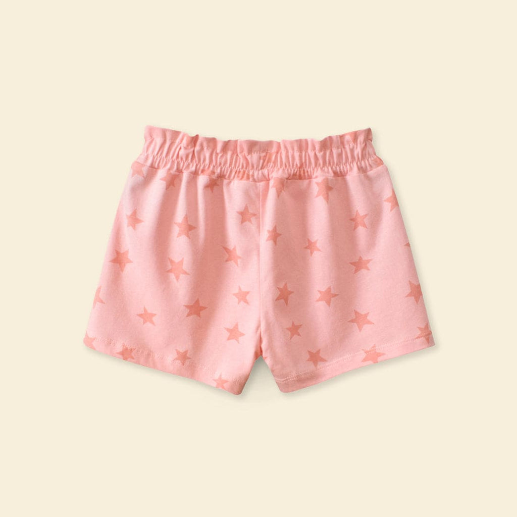 Girls Star Print Regular Shorts Shorts   